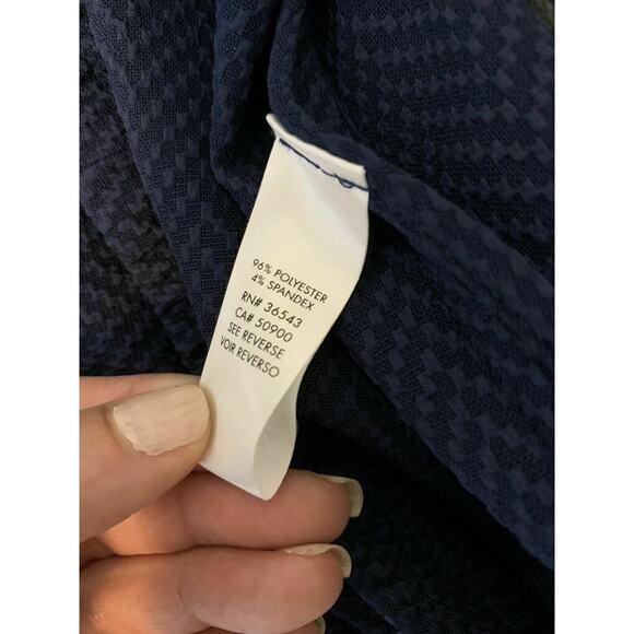 Calvin Klein Blue  Elastic Waist Tie Pull On Mini Skirt XS - Picture 5 of 11